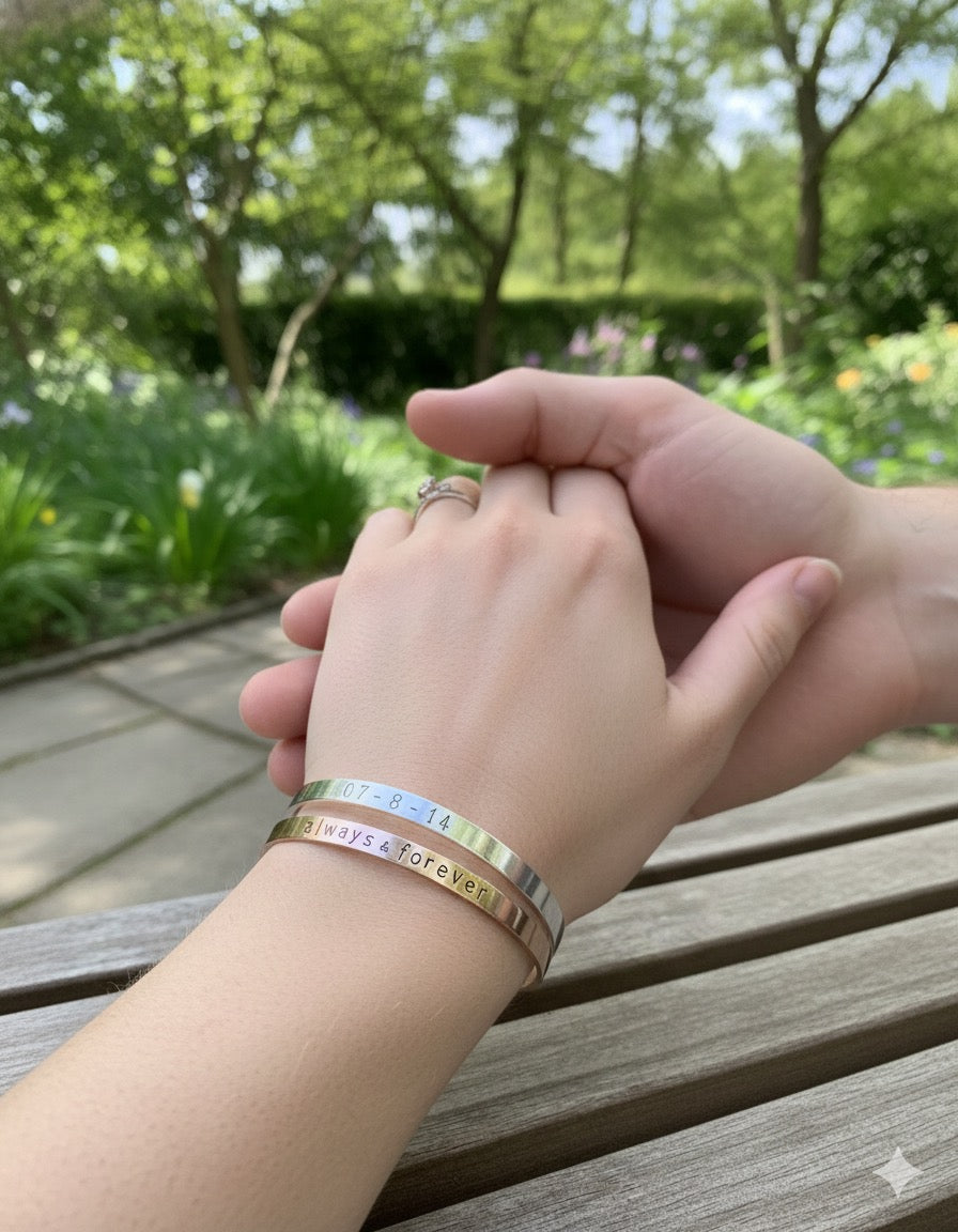 Personalized Laser-Engraved Bracelet